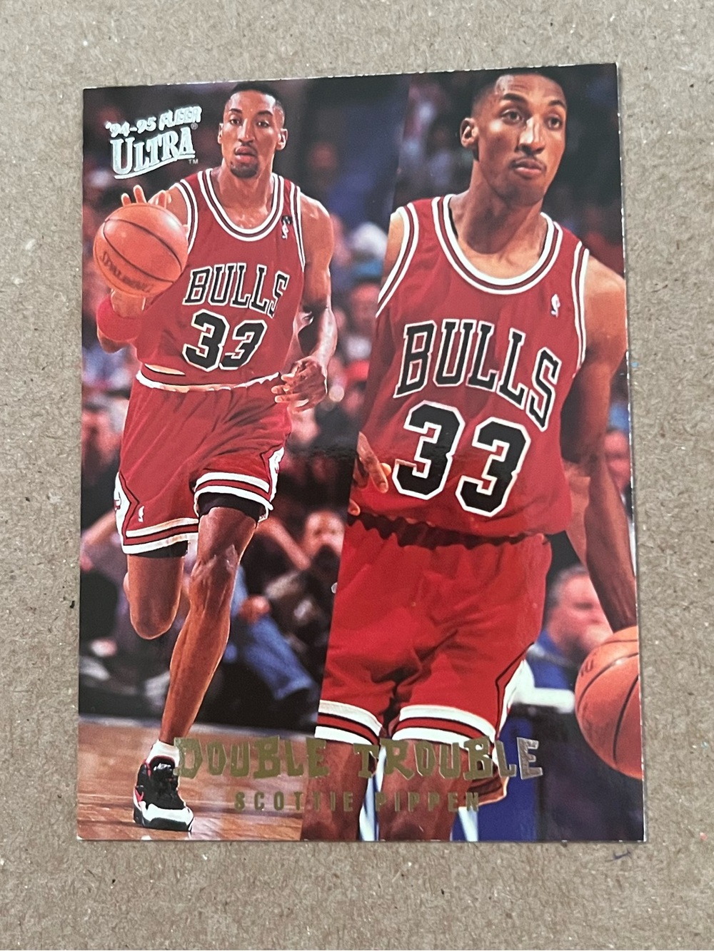 1994-95 Fleer Ultra - Double Trouble Scottie Pippen #7 Chicago Bulls Basketball